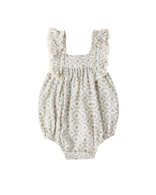 MAYA ROMPER GREEN FLEUR