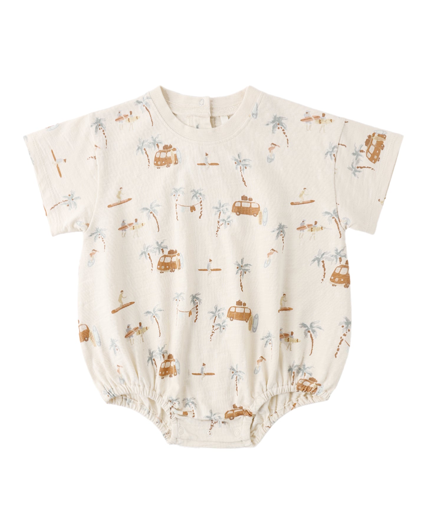 RELAXED BUBBLE ROMPER SURF TOWN