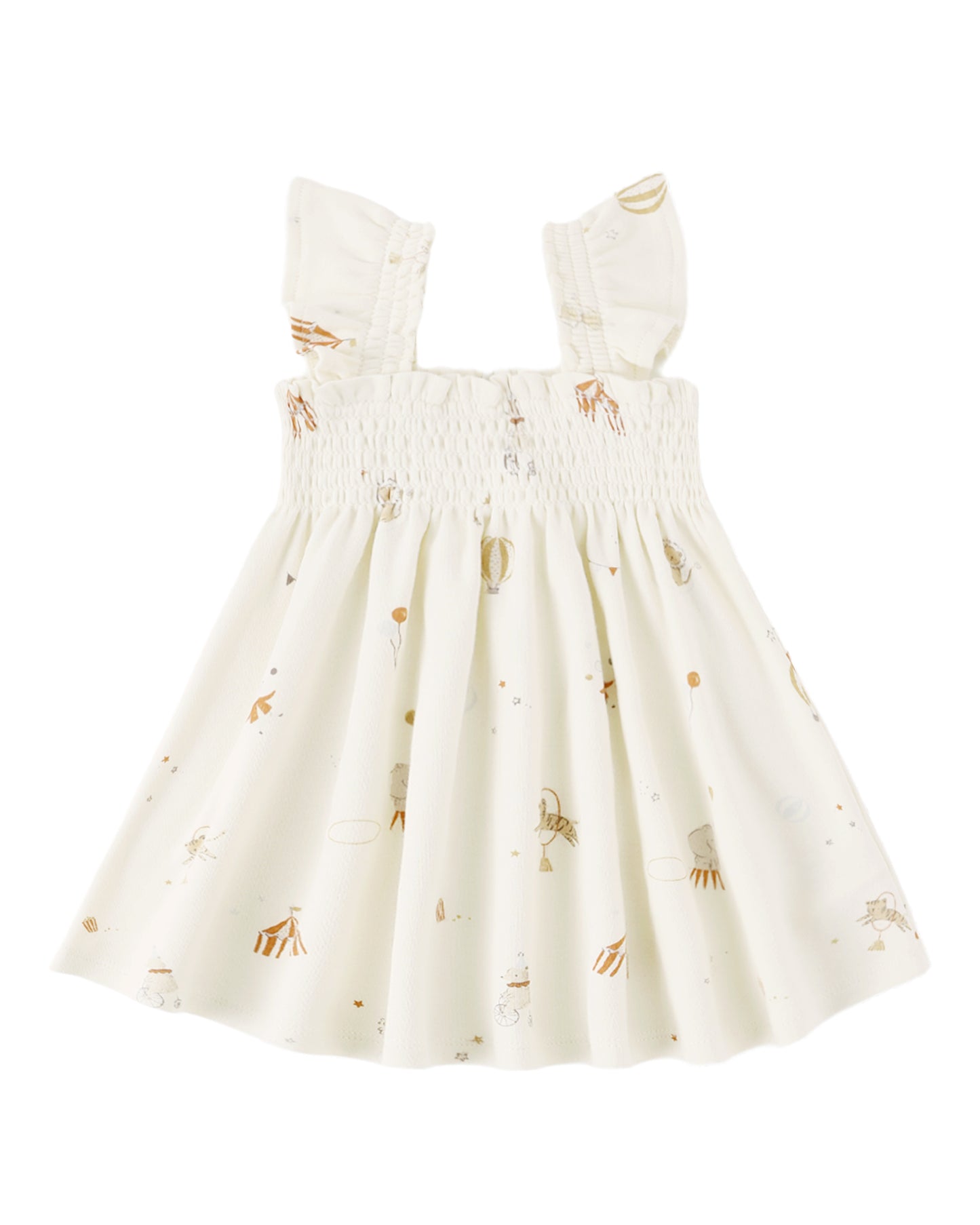 SMOCKED JERSEY DRESS CARNIVAL