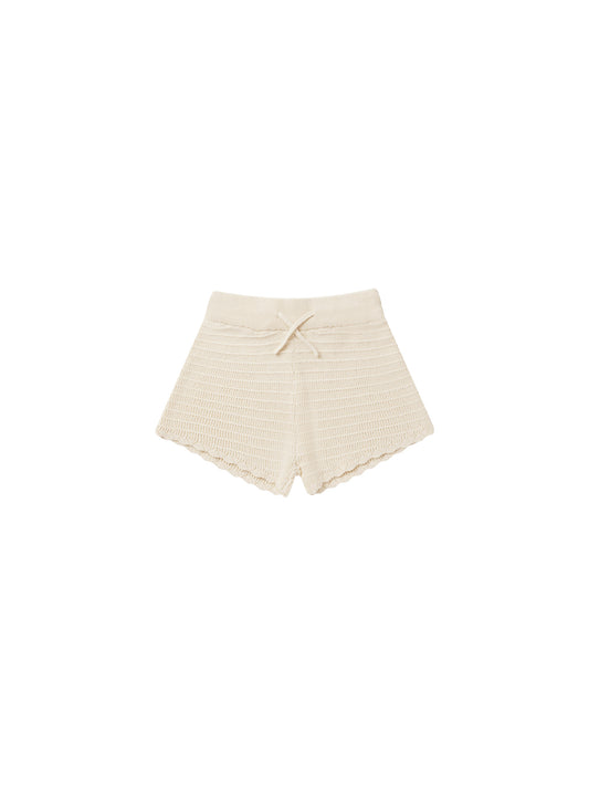 KNIT SHORTS || NATURAL