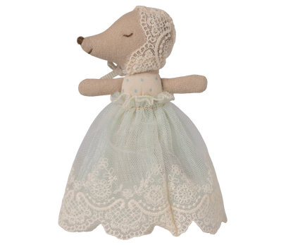 Baby mouse in gown - Mint