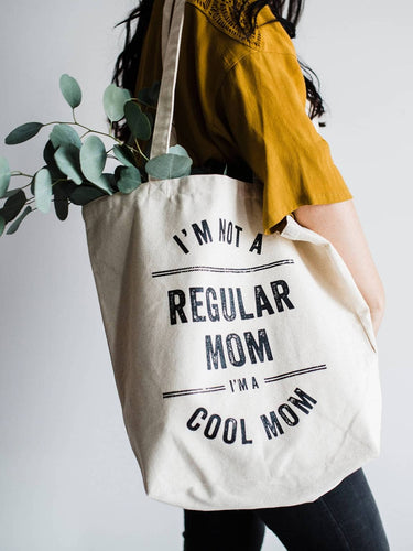 NOT A REGULAR MOM canvas bag