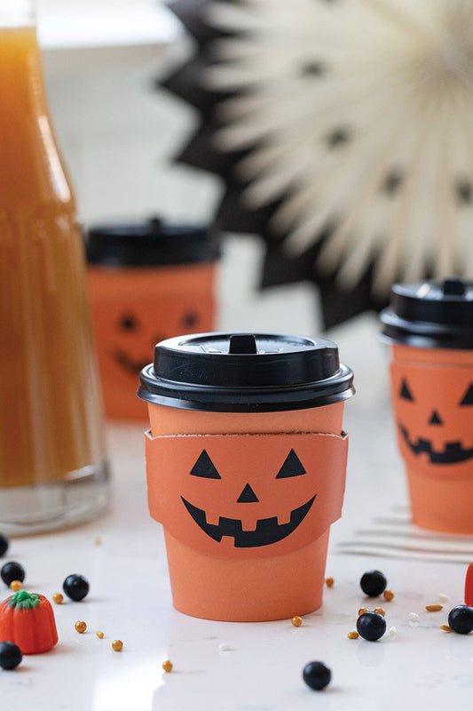 PLLC371 - Orange Jack To-Go Cozy Cups (8ct - 8oz)