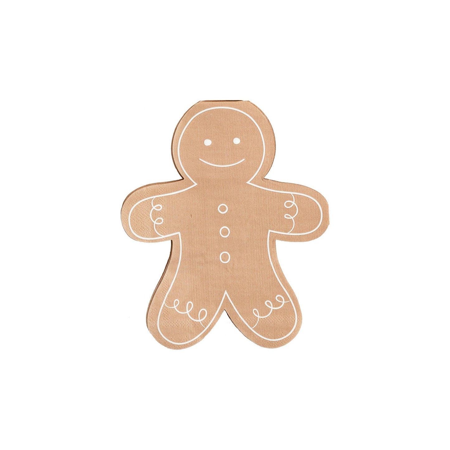 GBD938 - Gingerbread Man Shaped Napkin