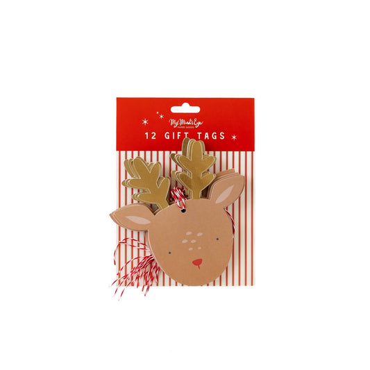 BEC811 - Believe Reindeer Oversized Tags