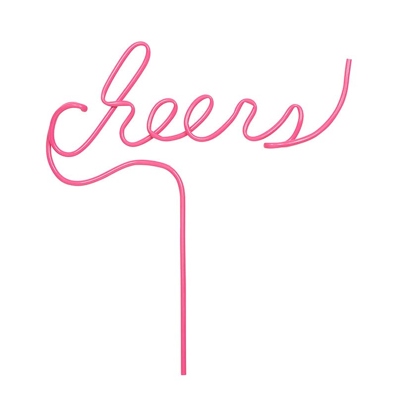 Straw Cheers - Pink