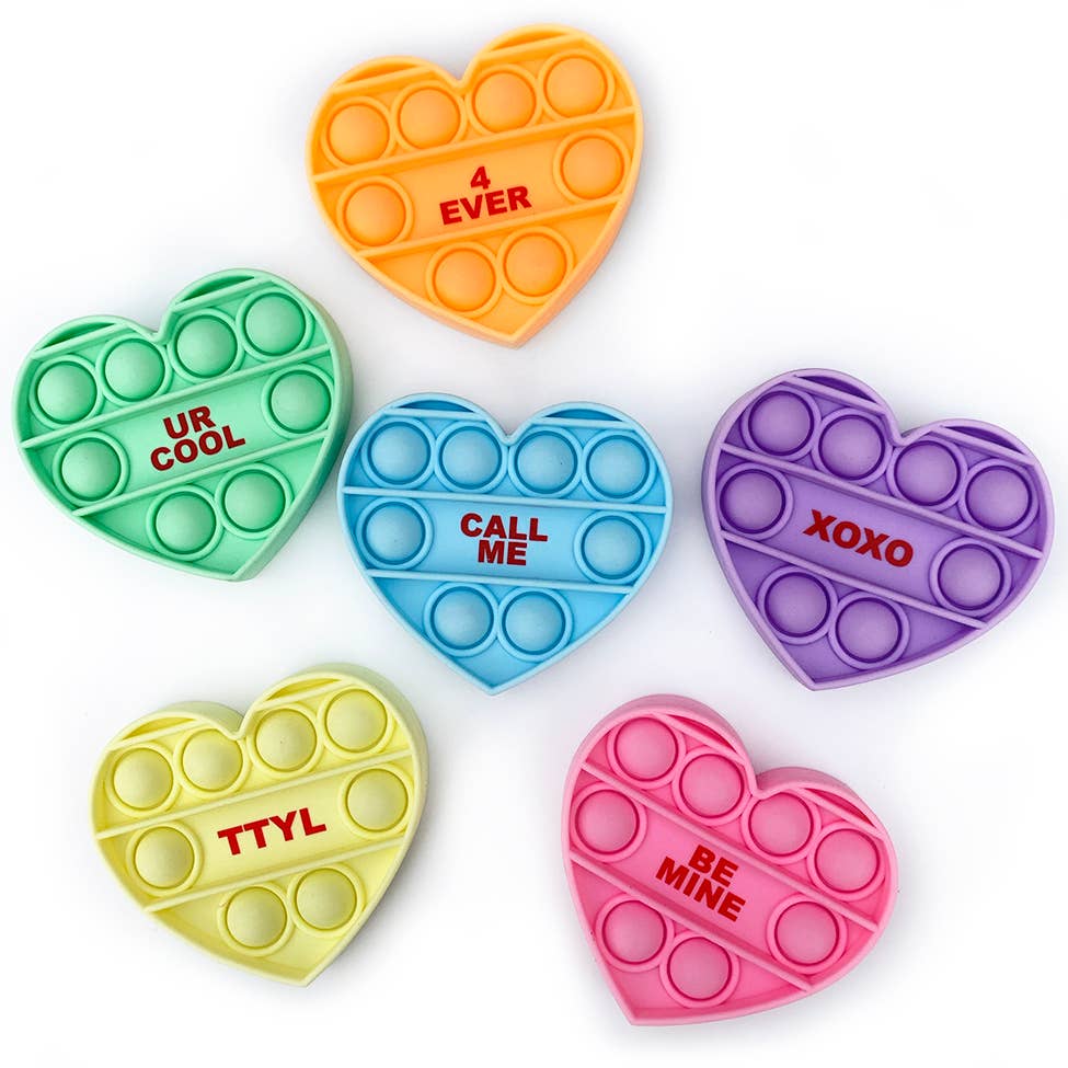 OMG!! Pop Fidgety Mini Conversation Hearts