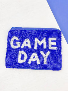 'Game Day' Beaded Zip Pouches