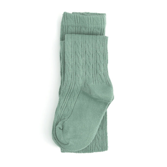 Spearmint Cable Knit Tights