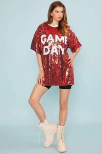 GAME DAY sequin dress