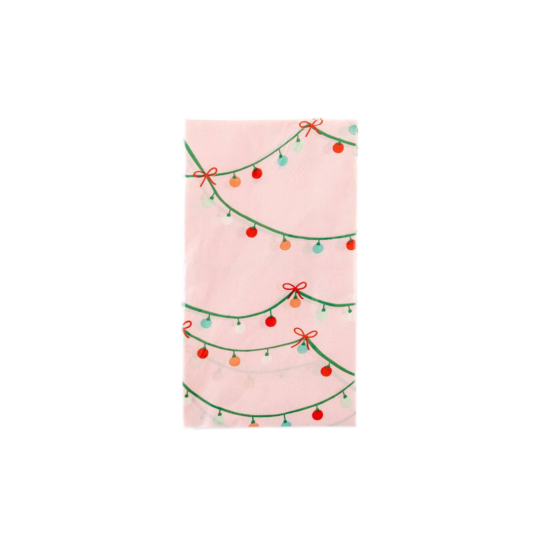 OPC843 - String of Lights Guest Towel Napkin- 24ct