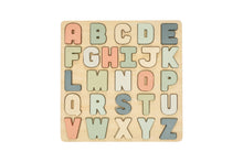 Load image into Gallery viewer, Wooden Alphabet Puzzle, Nursery Decor