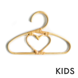 Heart Rattan Hangers (Baby & Kids) - Eco Friendly Nursery