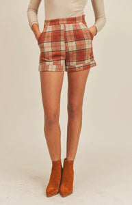 Auburn Plaid Shorts