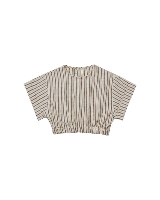 joelle top || micro stripe