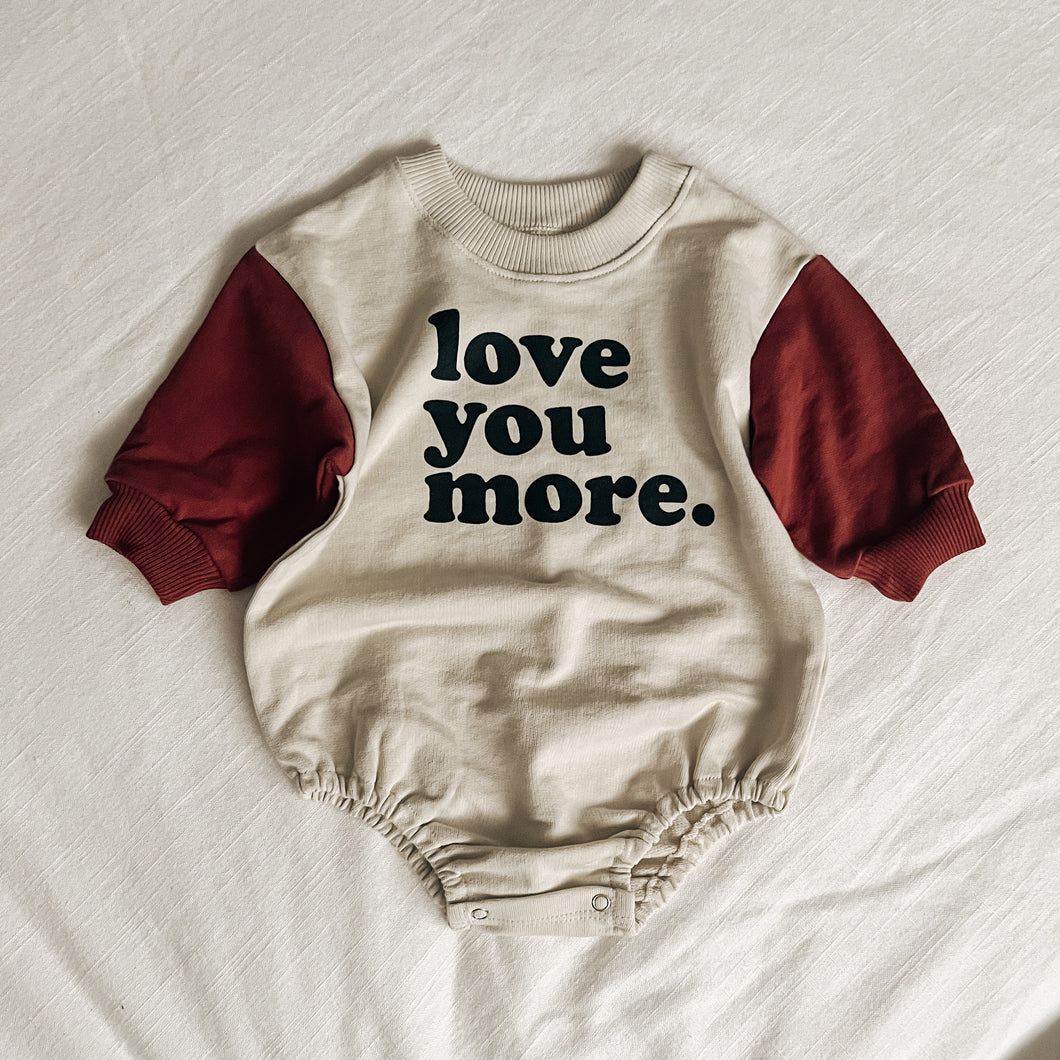 LOVE YOU MORE (oversized sweater bubble)