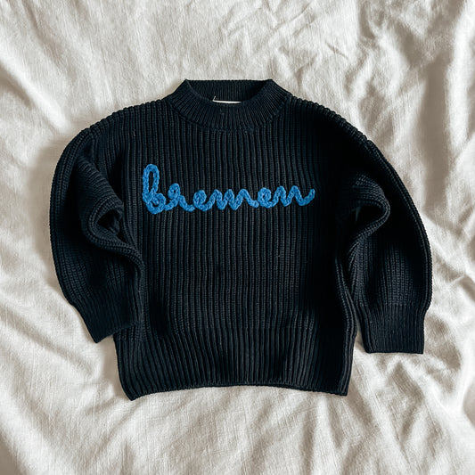 BREMEN hand embroidered sweater