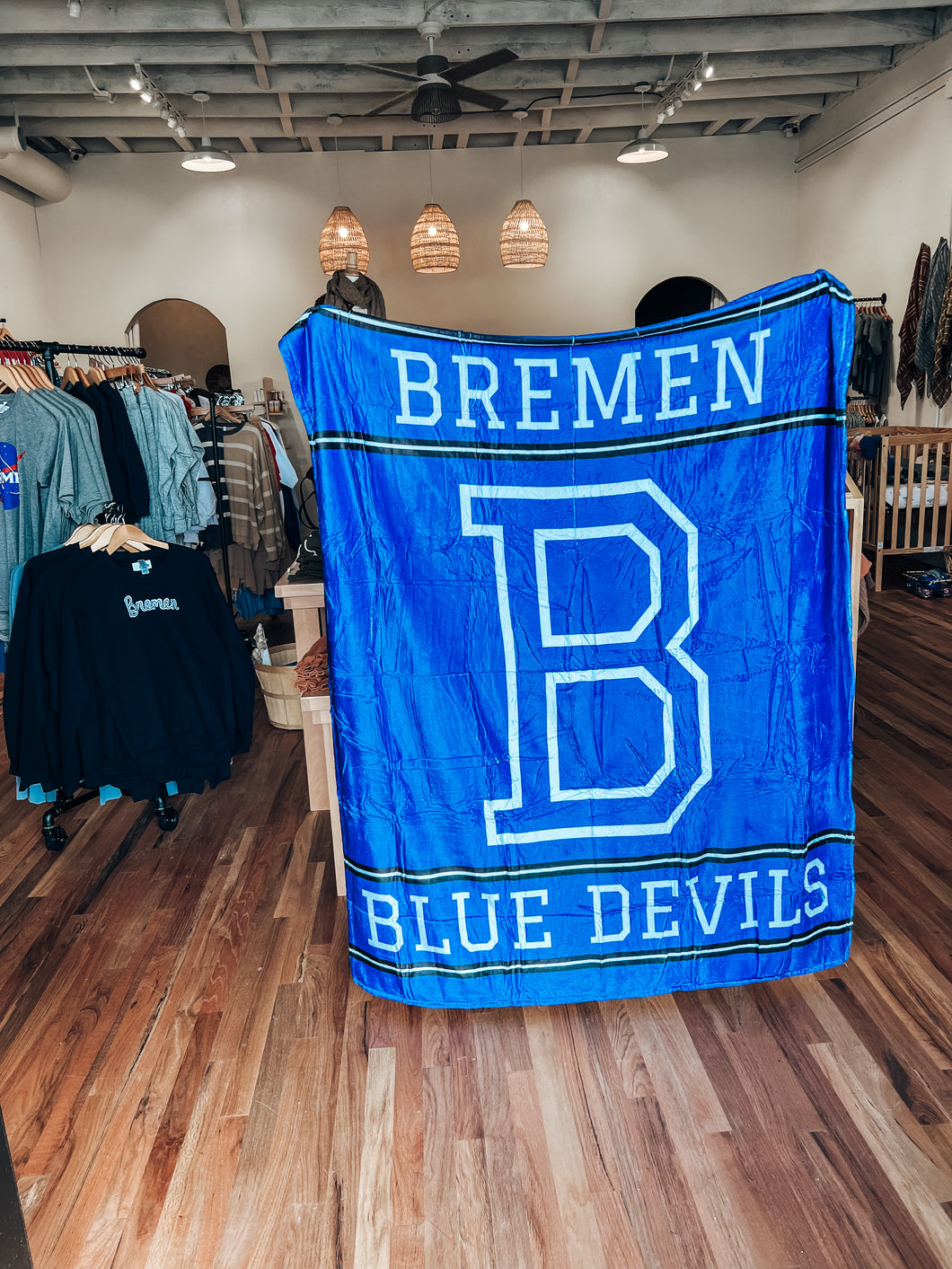 Blue Bremen blanket