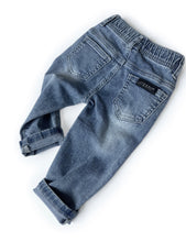 Load image into Gallery viewer, Relaxed Fit Distressed Denim // Little Bipsy