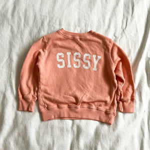 SISSY (coral pink sweatshirt)