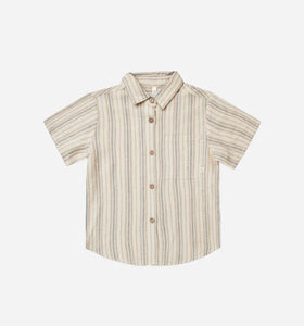 short sleeve shirt || rustic stripe