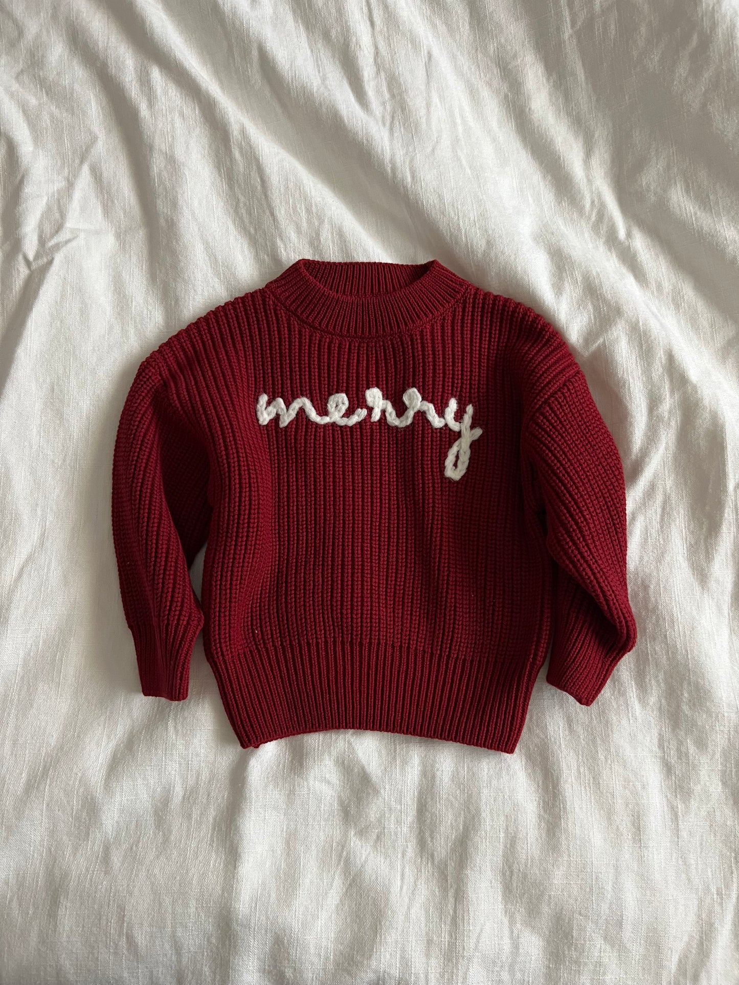 Merry embroidered sweater PREORDER