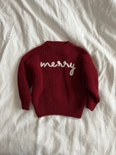 Load image into Gallery viewer, Merry embroidered sweater
