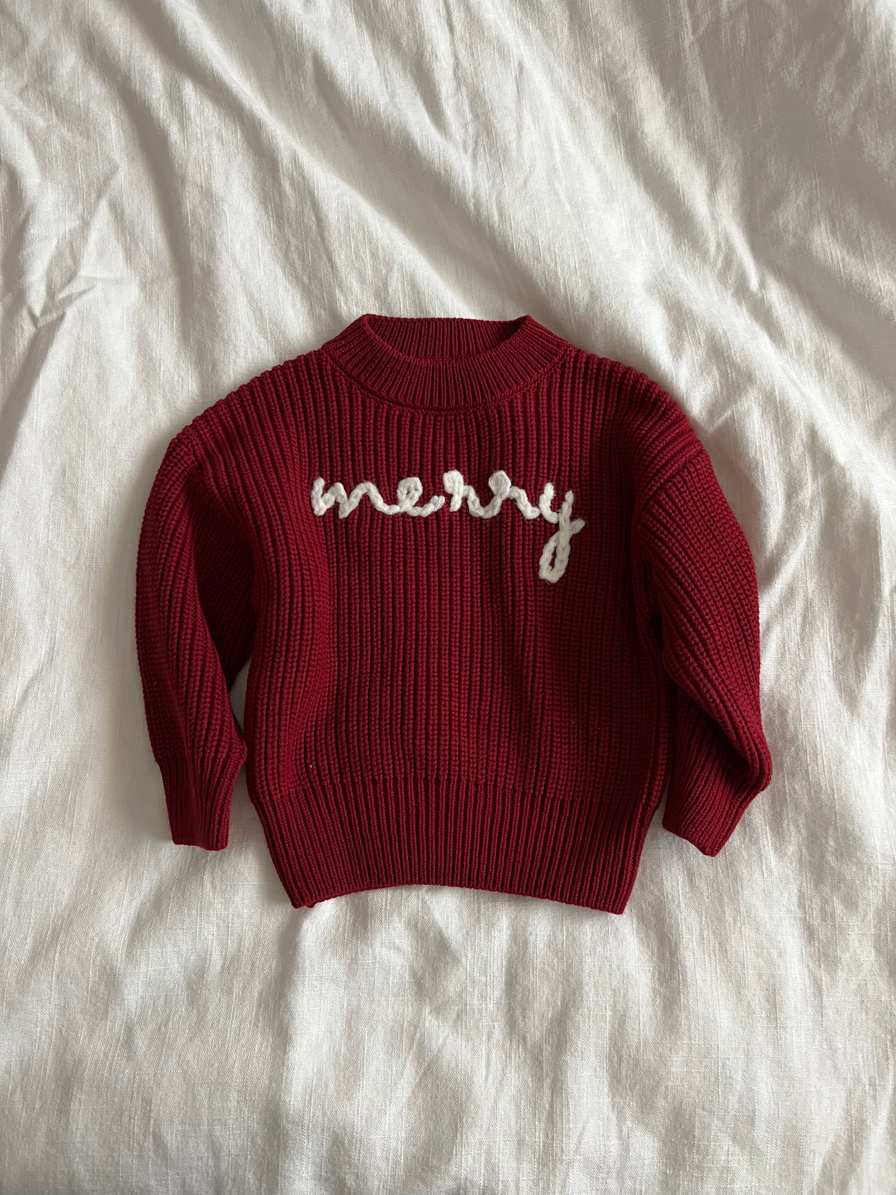 Merry embroidered sweater – Juneandgrey
