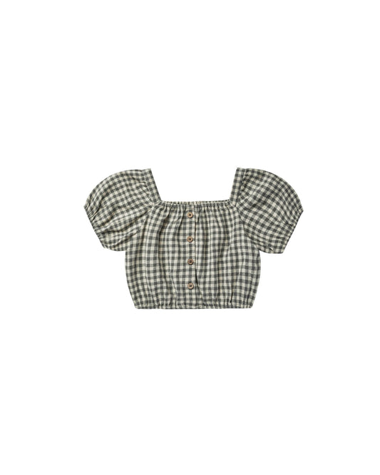 SKIPPER TOP || MARINE GINGHAM