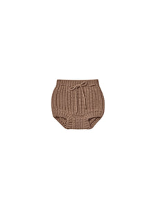 KNIT TIE BLOOMER | COCOA