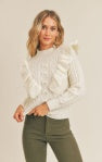 Frilled sweater