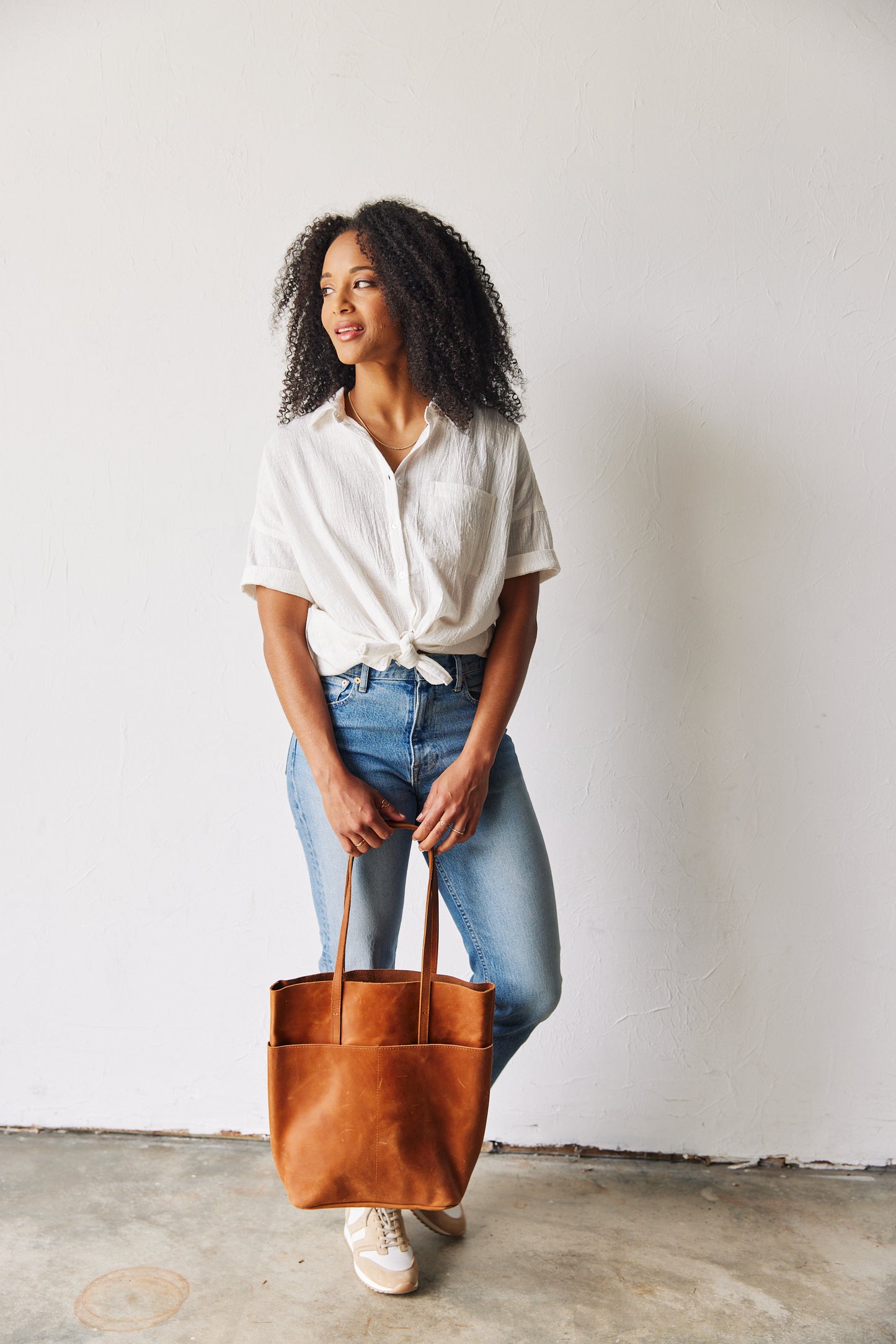 Selam Magazine Tote / cognac / ABLE